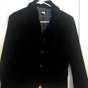 J. Crew velvet black blazer- Size 6P